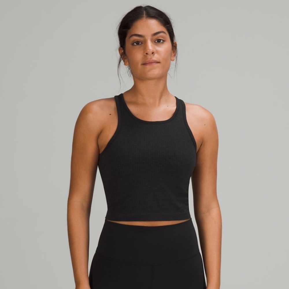 Ebb to Street Cropped Racerback Tank Top
